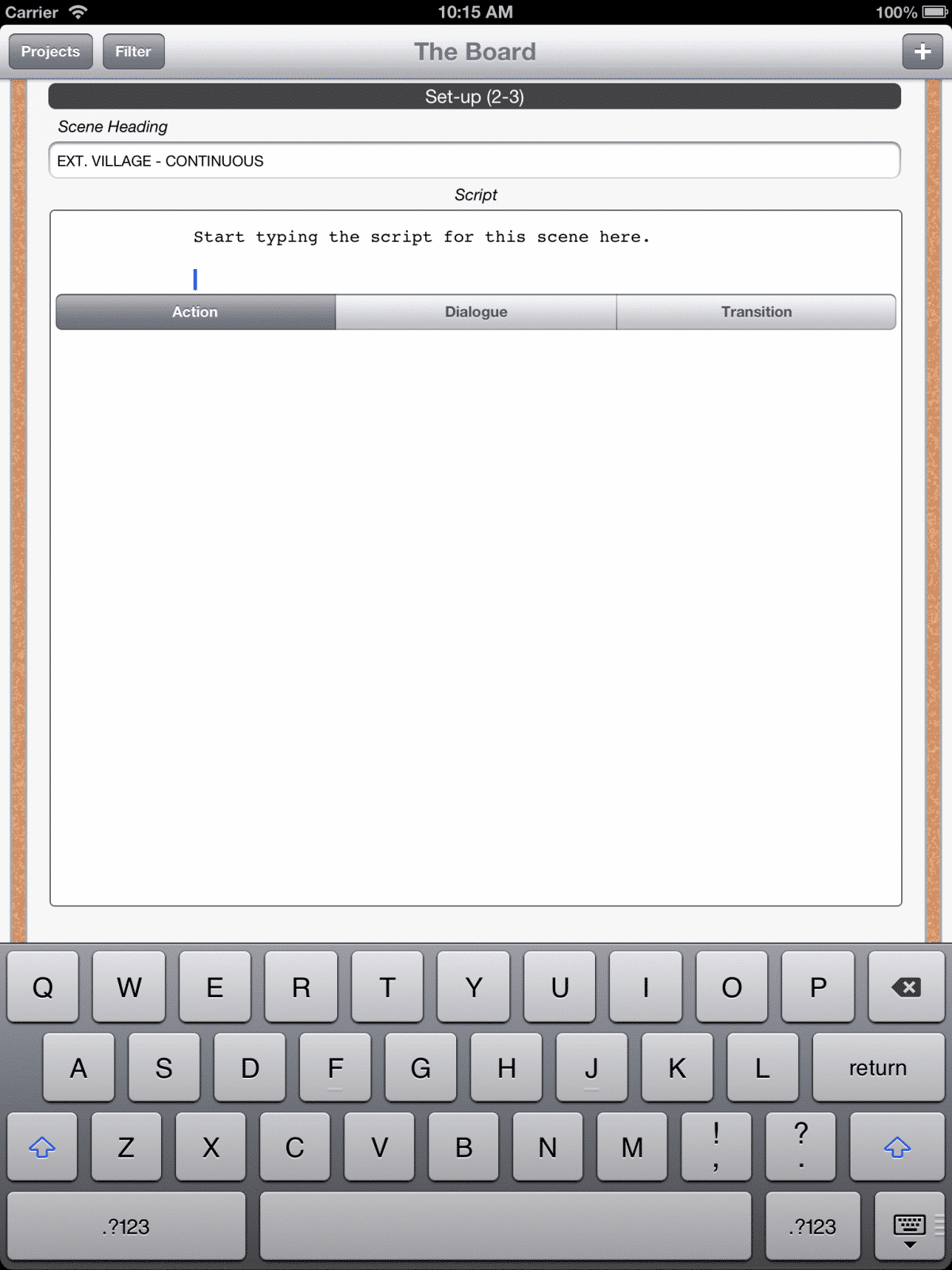 free script writing apps for ipad
