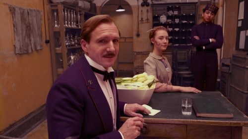 Ralph Fiennes as M. Gustave at The Grand Budapest Hotel