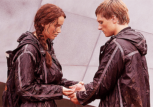 Katniss and Peeta dig deep down in an act of defiance in The Hunger Games.