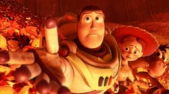 Woody must reach out and face death with Buzz Lightyear and his friends in Toy Story 3.