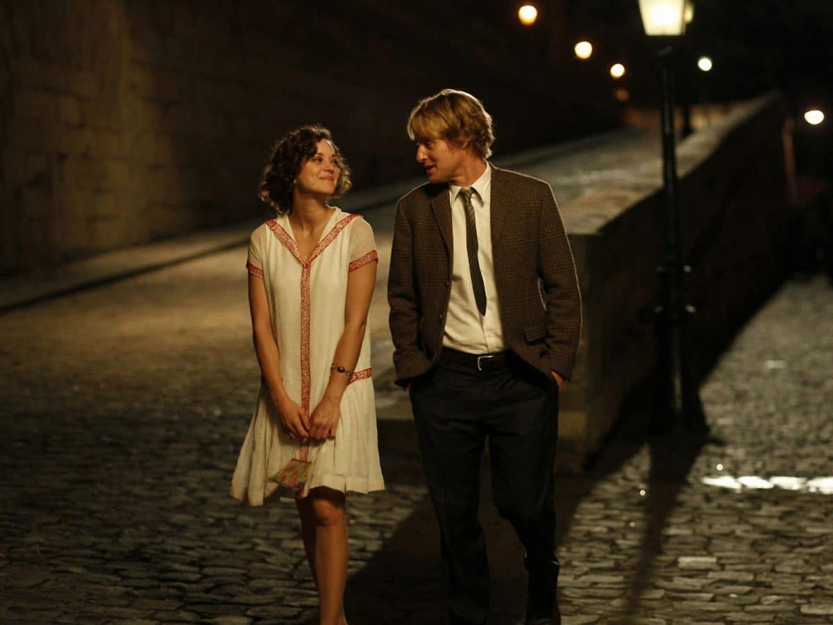 Marion Cotillard, the classic B Story Character, with Owen Wilson in Midnight in Paris