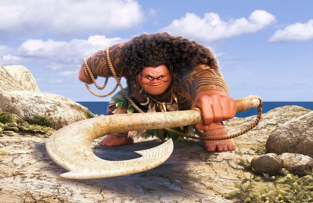 Maui, voiced by Dwayne "The Rock" Johnson