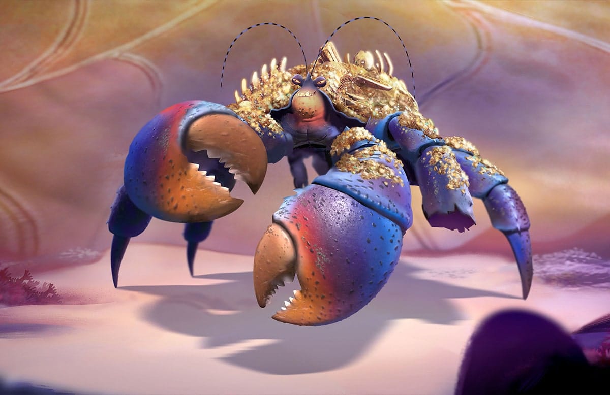 Tamatoa, voiced by Jemaine Clement