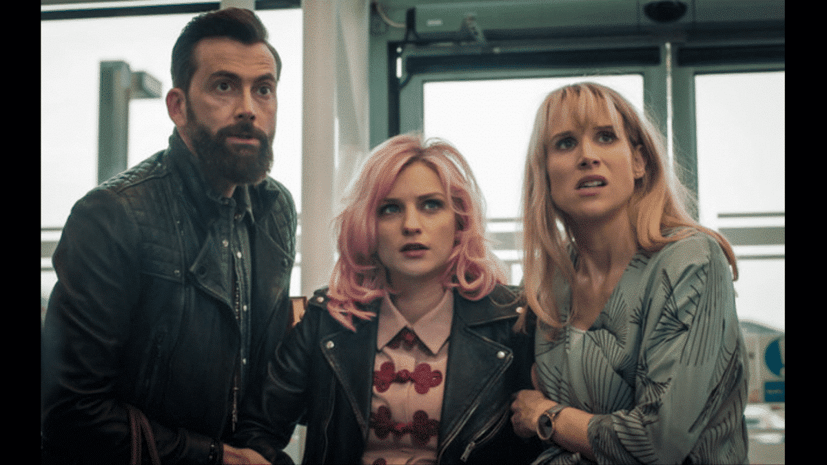 David Tennant, Faye Marsay and Lucy Punch in 