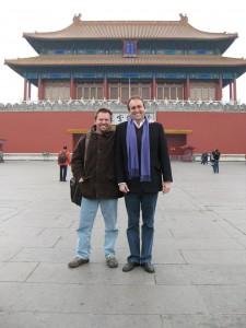 Blake and Kevin Geiger at the Forbidden City