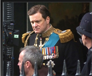 Colin Firth as King George VI in "The King's Speech"